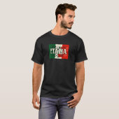 Italy Flowers Italian Flag Pride Tシャツ (正面フル)