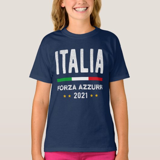 ITALY - Forza Azzurri Tシャツ (正面)