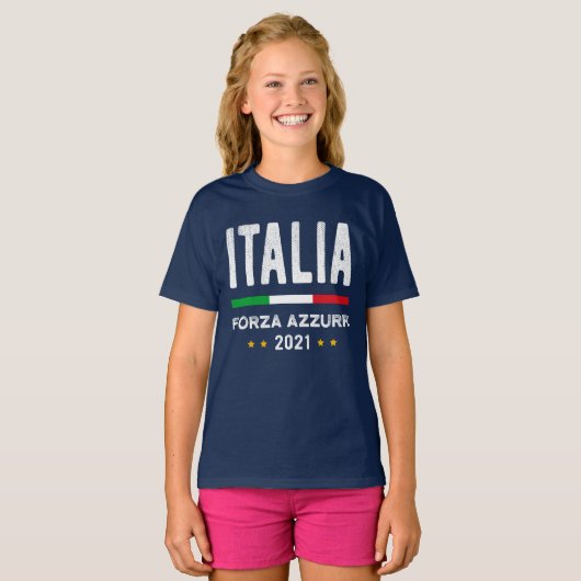 ITALY - Forza Azzurri Tシャツ (正面フル)