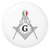 Italy freemasonry sign セラミックノブ (正面)