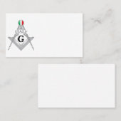 Italy freemasonry sign 名刺 (正面/裏面)