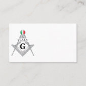 Italy freemasonry sign 名刺 (正面)