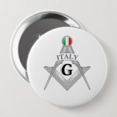 Italy freemasonry sign 缶バッジ (正面&裏面)