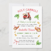 Italy Fun Holy Cannoli Baby Shower Invitation 招待状 (正面)
