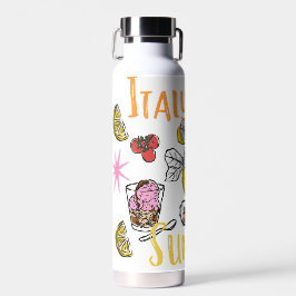 Italy Girl Summer Amalfi Coast Lemon Gelato ウォーターボトル