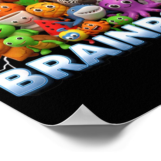 Italy Italian Brainrot Funny Meme Characters Trend ポスター (角)