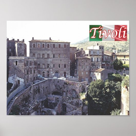 Italy - Lazio - Tivoli - Old Town - ポスター (正面)