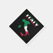 Italy Map Italian Italia スタンダードカクテルナプキン (角)