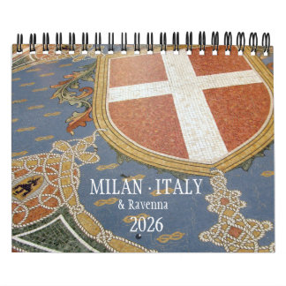 ITALY - Milan & Ravenna Calendar 2026 カレンダー