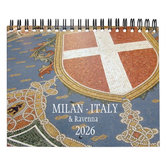 ITALY - Milan & Ravenna Calendar 2026 カレンダー (カバー)