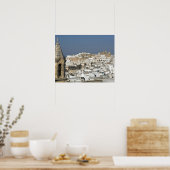 Italy, Ostuni, close up view of old city ポスター (キッチン)