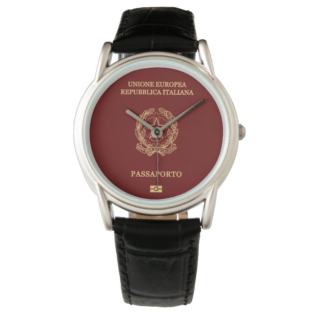 Italy passport wristwatch 腕時計 (正面)