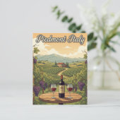 Italy Piedmont Travel ポストカード (スタンド正面)