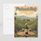 Italy Piedmont Travel ポストカード (正面/裏面)