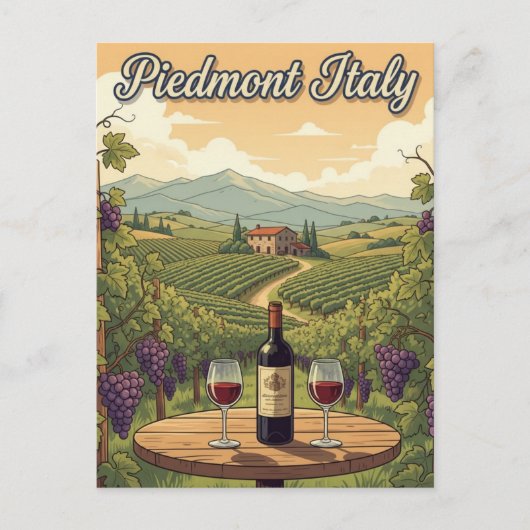 Italy Piedmont Travel ポストカード (正面)