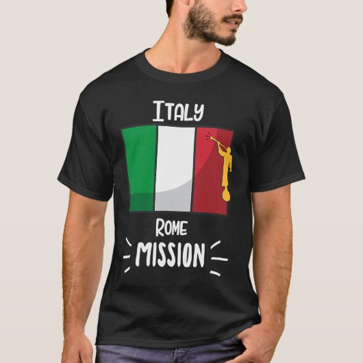 Italy Rome Mormon LDS Mission Missionary Tシャツ (正面)