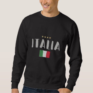 Italy Soccer Football Fan Shirt Flag スウェットシャツ