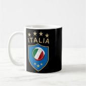 Italy Soccer - Italian Italia Flag Footbyll Player コーヒーマグカップ (左)
