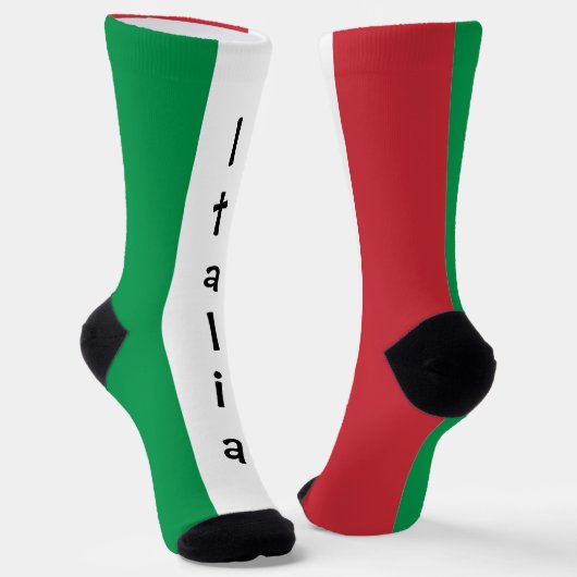 Italy Socks, Patriotic Italian fashion Socks ソックス (傾斜あり)