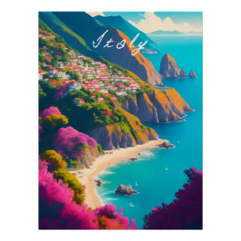 Italy Travel Poster ポスター