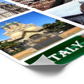 Italy - Tuscany - Florence - Mosaic - ポスター (角)