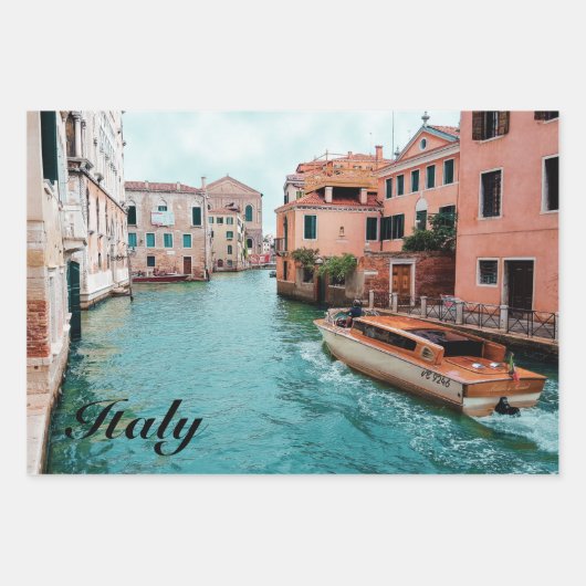 Italy Venice                      ラッピングペーパーシート (正面)