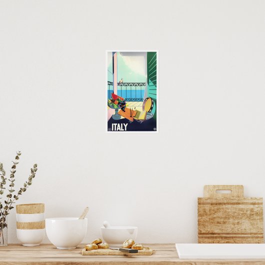 Italy vintage travel ポスター (キッチン)