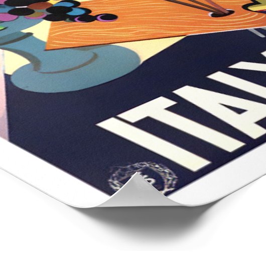 Italy vintage travel ポスター (角)