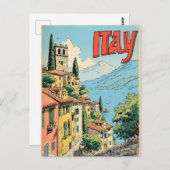 ITALY VINTAGE TRAVEL POSTCARD ポストカード (正面/裏面)