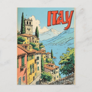 ITALY VINTAGE TRAVEL POSTCARD ポストカード