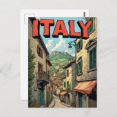 ITALY VINTAGE TRAVEL POSTCARD ポストカード (正面/裏面)