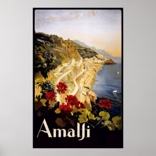 Italy Vintage Travel Poster ポスター