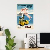 Italy Vintage Travel Poster Print - FramedUnframed ポスター (ホームオフィス)