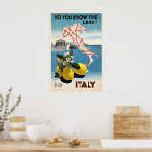 Italy Vintage Travel Poster Print - FramedUnframed ポスター (キッチン)