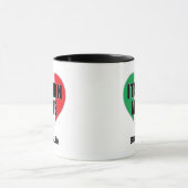 ItalyFlagハートあなたの妻のための完璧なギフトイタリアン マグカップ (中央)