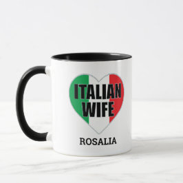 ItalyFlagハートあなたの妻のための完璧なギフトイタリアン マグカップ
