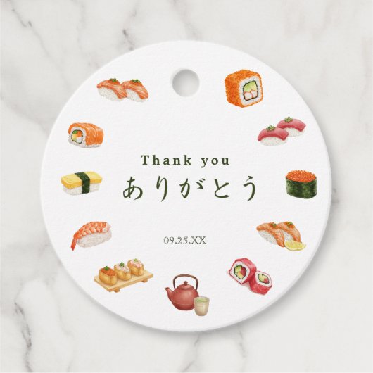 Itamae〈Sushi Chefs) collection ありがとう Japanese フェイバータグ (正面)