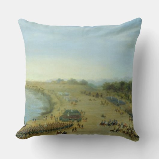 Itapiru、Paraguaの同盟軍隊の到着 クッション (正面)