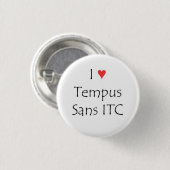 ITC Sans IハートTempus 缶バッジ (正面&裏面)