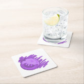 ITDブルーベリーとクリーム スクエアペーパーコースター (インサイチュ)