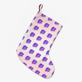 ITDブルーベリーとクリーム スモールクリスマスストッキング (正面 (吊り時))