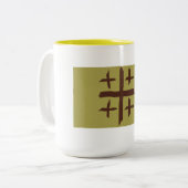 IteのMissa米国東部標準時刻のマグ ツートーンマグカップ (正面左)