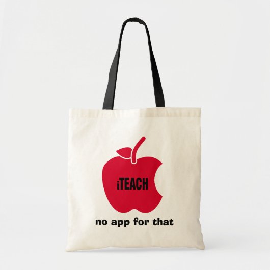 iTeach。アプリは無い。プレゼント トートバッグ (正面)