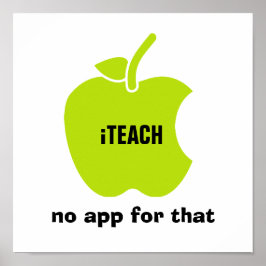 iTeach。アプリは無い。引用文 | Apple Artプリント ポスター