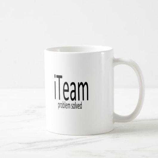 iTeam。 問題によって解決されるマグ コーヒーマグカップ (右)