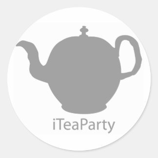 iTeaPartyスタンプ ラウンドシール