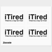 iTeed – そのための昼寝がある 長方形シール (シート)