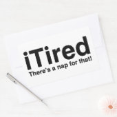 iTeed – そのための昼寝がある 長方形シール (封筒)