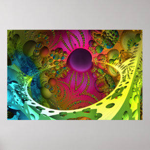 Iterate Imagery Black Light Poster 50 ポスター