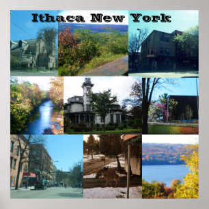 ITHACAの美しい,ニューヨークのポスター ポスター